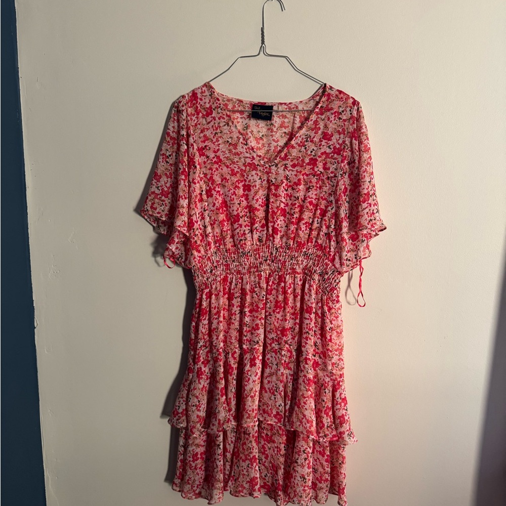 Taylor Pink Floral Mini Dress